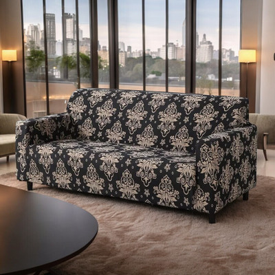 ADstore Polyester 3 Seater Sofa Geometric Cover(Pack of 1 Multicolor)