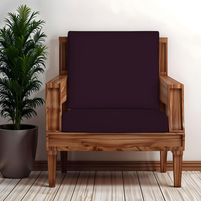 HOTKEI Polycotton 1 Seater Sofa Plain Cover(Pack of 2 Wine)
