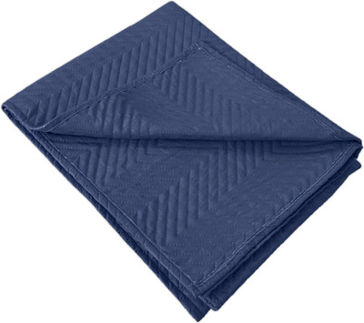 Trendize Cotton 1 Seater Sofa Plain Cover(Pack of 1 Navy Blue)