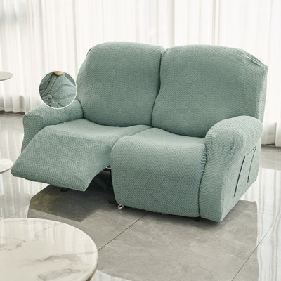 HOKiPO Jacquard 2 Seater Sofa Plain Cover(Pack of 1 Green)