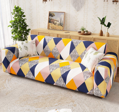 lukzer Polyester 2 Seater Sofa Floral Cover(Pack of 1 Multicolor)