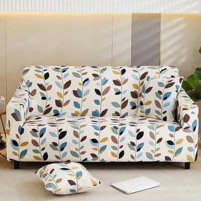 Abhsant Polyester, Polycotton Floral 3+1+1 Seater Sofa Cover(White Pack of 3)
