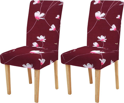 Rhydin Polyester 1 Seater Chair Floral Cover(Pack of 2 Multicolor)