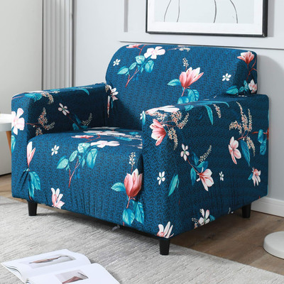 Pyarana Polyester Floral 1 Seater Sofa Cover(Multicolor Pack of 1)
