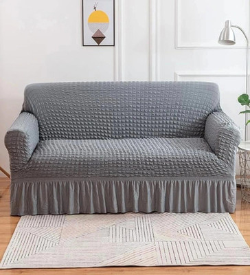 Flipkart SmartBuy Polycotton 3 Seater Sofa Plain Cover(Pack of 1 Ash Grey)