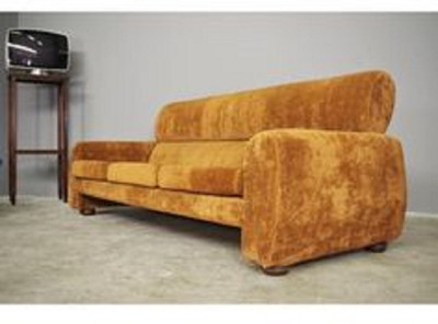 TURIYA Polyester 3 Seater Sofa Plain Cover(Pack of 1 Gold)