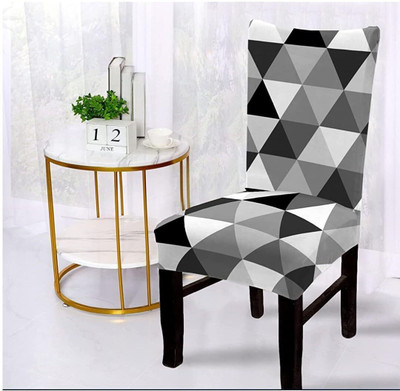 NAYISHI Polyester Checkered 1 Seater Chair Cover(Multicolor Pack of 1)