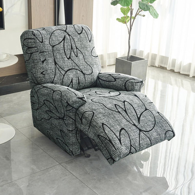 HOKiPO Polyester 1 Seater Sofa Floral Cover(Pack of 1 Grey)