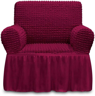 Multitex Polyester Plain 1 Seater Sofa Cover(Multi Pack of 1)