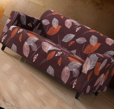TURIYA Polyester Floral 3 Seater Sofa Cover(Multicolor Pack of 1)