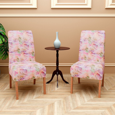 KUBER INDUSTRIES Polyester 1 Seater Chair Floral Cover(Pack of 2 Pink)