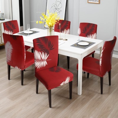 Flipkart SmartBuy Polycotton Floral Chair Cover(Red Pack of 6)