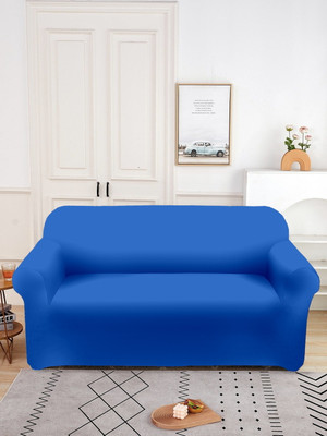 Flipkart SmartBuy Polyester 2 Seater Sofa Plain Cover(Pack of 1 Blue)