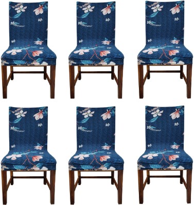 KriShyam Polyester Geometric Chair Cover(Multicolor Pack of 6)