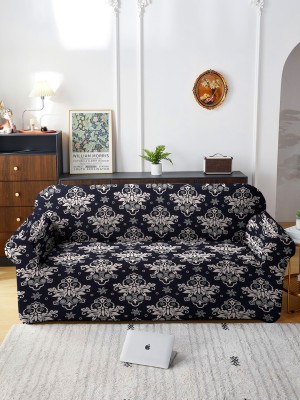 Flipkart SmartBuy Polyester Floral Sofa Cover(black Pack of 1)