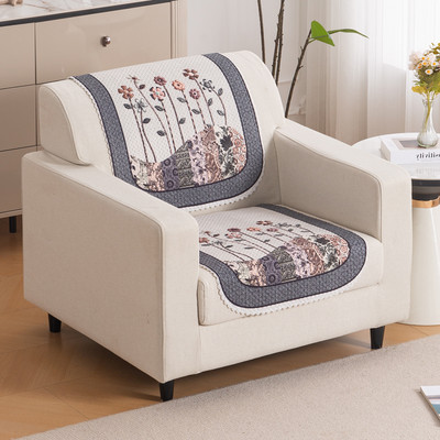 HOKiPO Polyester 1 Seater Sofa Floral Cover(Pack of 1 Mystic Wings)