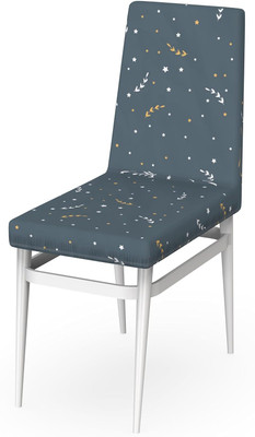 MY ARMOR Polyester Abstract 1 Seater Chair Cover(Star Green Pattern Pack of 1)
