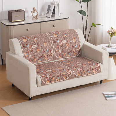 HOKiPO Polyester 2 Seater Sofa Floral Cover(Pack of 1 Vintage Bloom)
