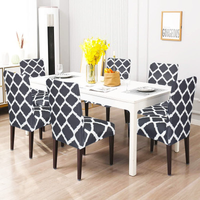 Flipkart SmartBuy Polycotton Abstract 1 Seater Chair Cover(grey Pack of 6)