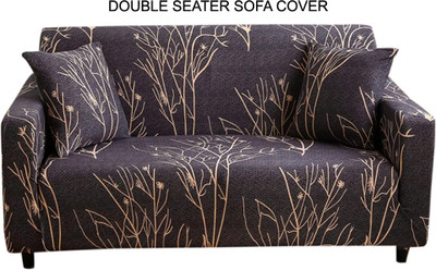 HOUSE OF QUIRK Polyester Checkered 3 Seater Sofa Cover(Red Pack of 1)