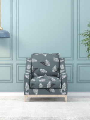 Flipkart SmartBuy Polyester Geometric 1 Seater Sofa Cover(Grey Pack of 1)