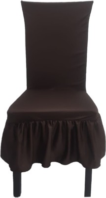 e1.88 Polyester Plain Chair Cover(Multicolor Pack of 1)