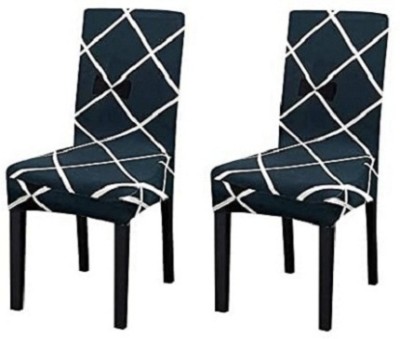 Flipkart SmartBuy Polycotton Geometric Chair Cover(grey Pack of 2)