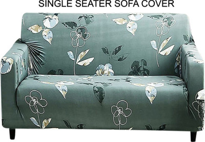 HOUSE OF QUIRK Polyester Checkered 3 Seater Sofa Cover(Green Pack of 1)