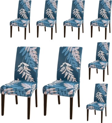 QUIRKYHUB Polycotton Abstract Chair Cover(Multicolor Pack of 8)