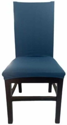 e1.88 Polyester Plain Chair Cover(Blue Pack of 1)