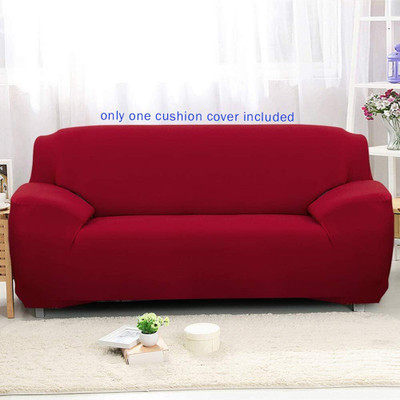 DPA Collection Polycotton Plain 3 Seater Sofa Cover(Red Pack of 1)