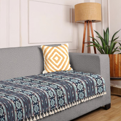 Sunrise Cotton 1 Seater Sofa Striped Cover(Pack of 1 Dimond Stripe)