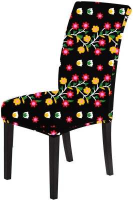 Shanti decor Polycotton Embroidered Chair Cover(Yellow Pack of 1)