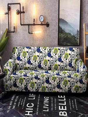 Flipkart SmartBuy Polyester Floral 2 Seater Sofa Cover(Multicolor Pack of 1)