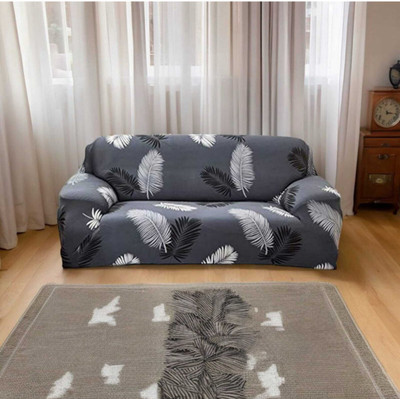 vinsano Polyester 3 Seater Sofa Geometric Cover(Pack of 1 Multicolor)