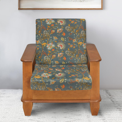 YELLOW WEAVES Velvet Abstract 4 Seater Sofa Cover(GREY Pack of 4)
