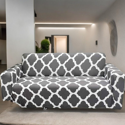 NAYISHI Polyester 3 Seater Sofa Geometric Cover(Pack of 1 Multicolor)