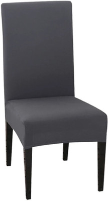 TONY STARK Polycotton Plain 1 Seater Chair Cover(Grey Pack of 1)