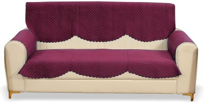 Fashion Throw Velvet Geometric Sofa Cover(Pink Pack of 6)