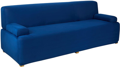 DPA Collection Polycotton Plain 3 Seater Sofa Cover(Blue Pack of 1)