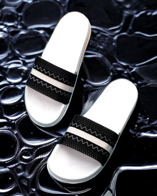 Pampy Angel Men Slides(White, Black , 6)