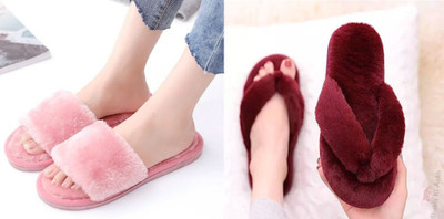 Sale YUG Women Flip Flops(Maroon, Pink , 6)