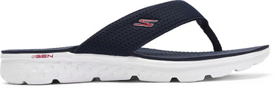 Skechers Men Slippers(Blue , 6)