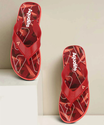 Aqualite Men Slippers(Red , 6)