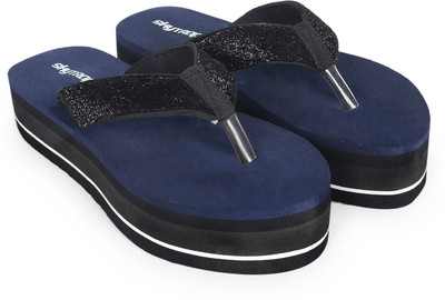 HOC Women Slippers(Blue , 8)