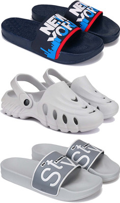 Pennen Men Slippers(White , 7)