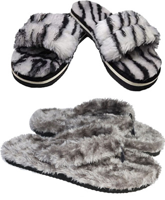 Sale YUG Women Flip Flops(Multicolor , 7)