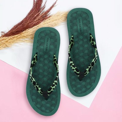 SOUL CULTURE Women Doctor Walk By SOULCULTURE|Lightweight|Ortho|Heels|Slippers for Flip Flops(Green , 6)