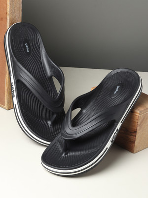 yoho Men Slippers(Black , 10)