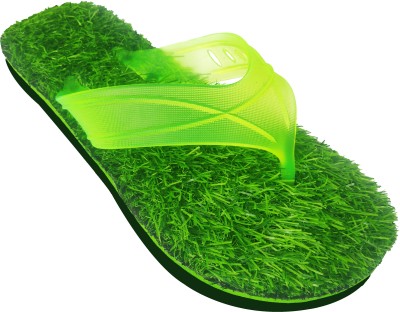 DRISHTI Men Flip Flops(Green , 9)